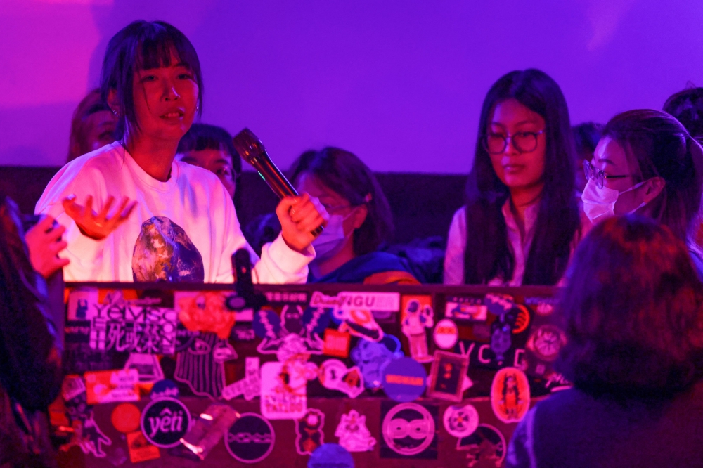 This photo taken on March 5, 2023 shows Eloise Fan, co-founder of an electronic music label called 