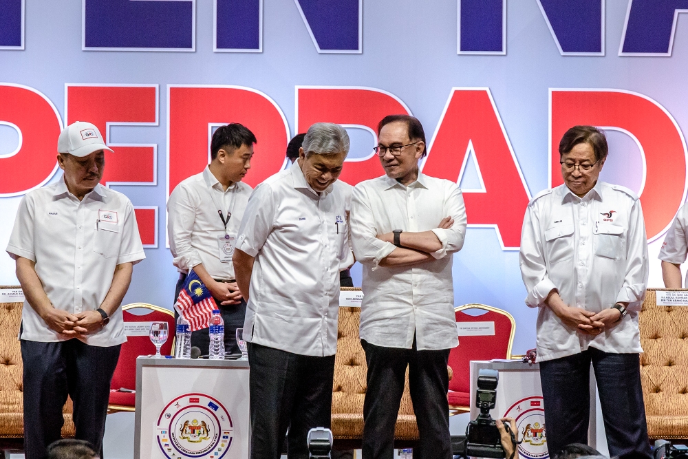 Awang Azman said the unity government still has plenty of work to do, especially for parties that were rivals-turned-allies, to convince their supporters about the unlikely alliances ahead of the elections. — Picture by Firdaus Latif