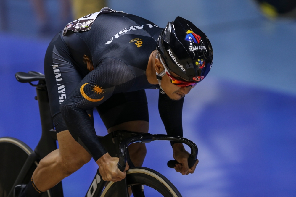 Datuk Mohd Azizulhasni Awang says the track cycling event could be a gold mine for the national contingent at the biennial games as most of the young athletes in the sport are now at the Asian Games level. — Picture by Azneal Ishak
