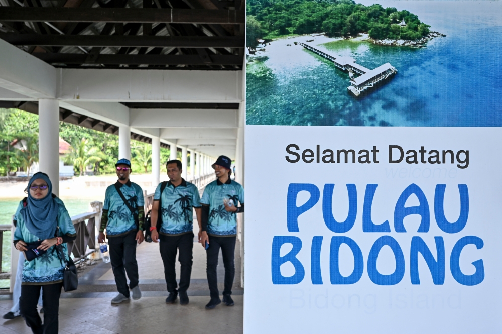 Tourists are seen in Pulau Bidong May 20, 2023. — Bernama pic