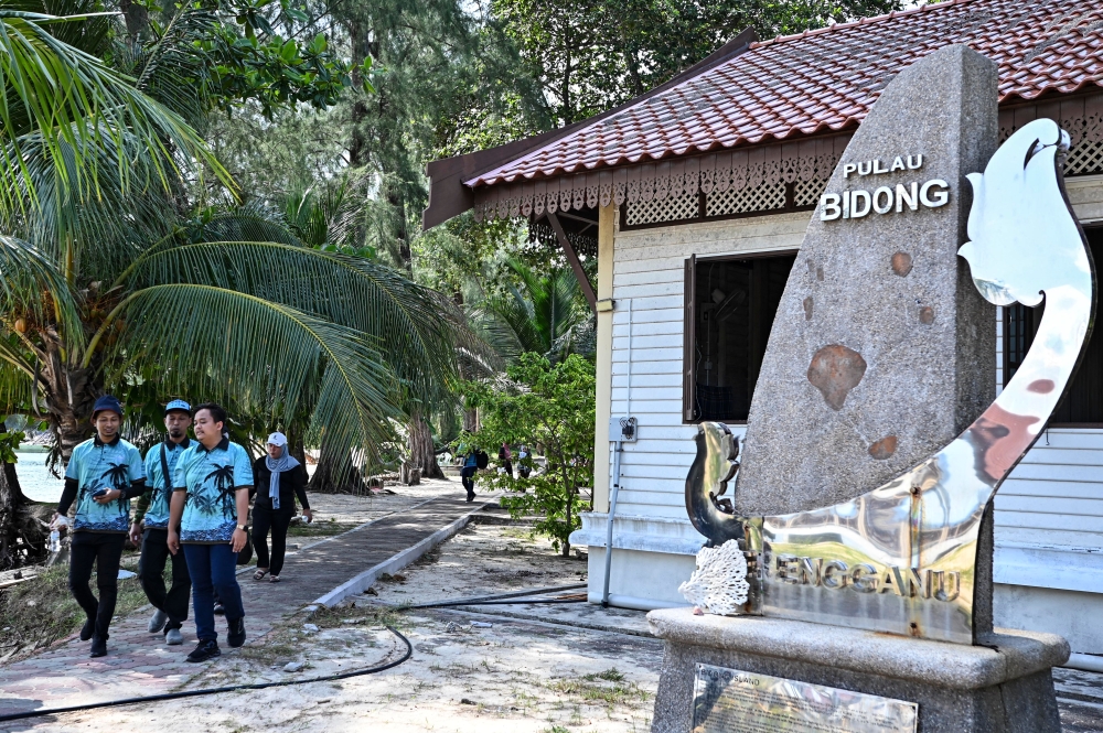 Tourists are seen in Pulau Bidong May 20, 2023. — Bernama pic