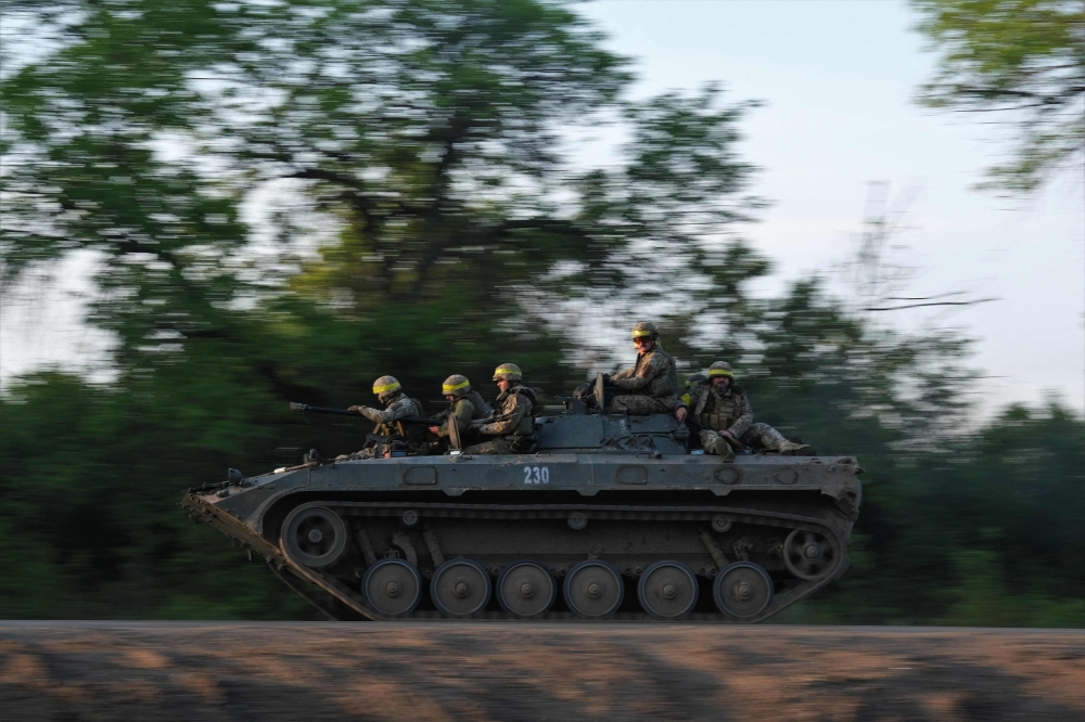 Ukraine, which this month claimed successes in and around Bakhmut, said earlier that the battle was not over. — AFP pic