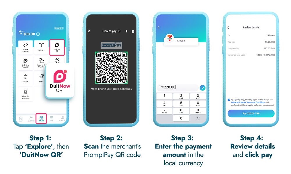 Using BigPay to pay via QR code in Thailand — Picture via SoyaCincau