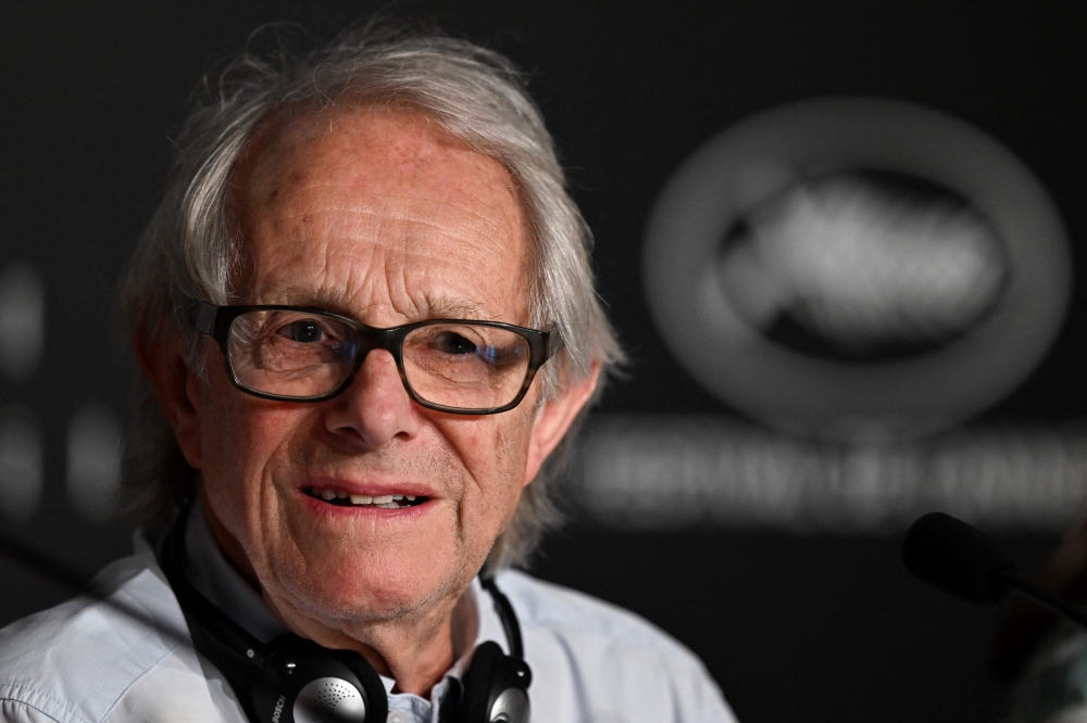 British director Ken Loach attends a press conference for the film ‘The Old Oak’ during the 76th edition of the Cannes Film Festival in Cannes, southern France, on May 27, 2023. — AFP pic