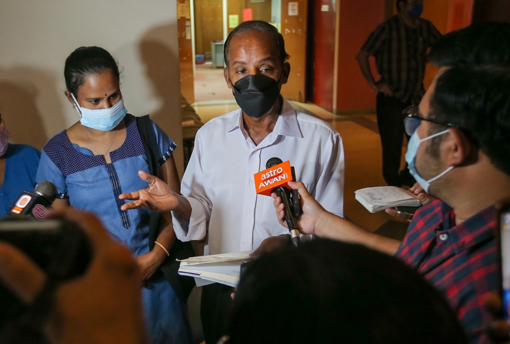 Former human resources minister M. Kulasegaran expressed shock over his successor V. Sivakumar’s decision to employ an aide the former had sacked 15 years ago. — File picture by Farhan Najib