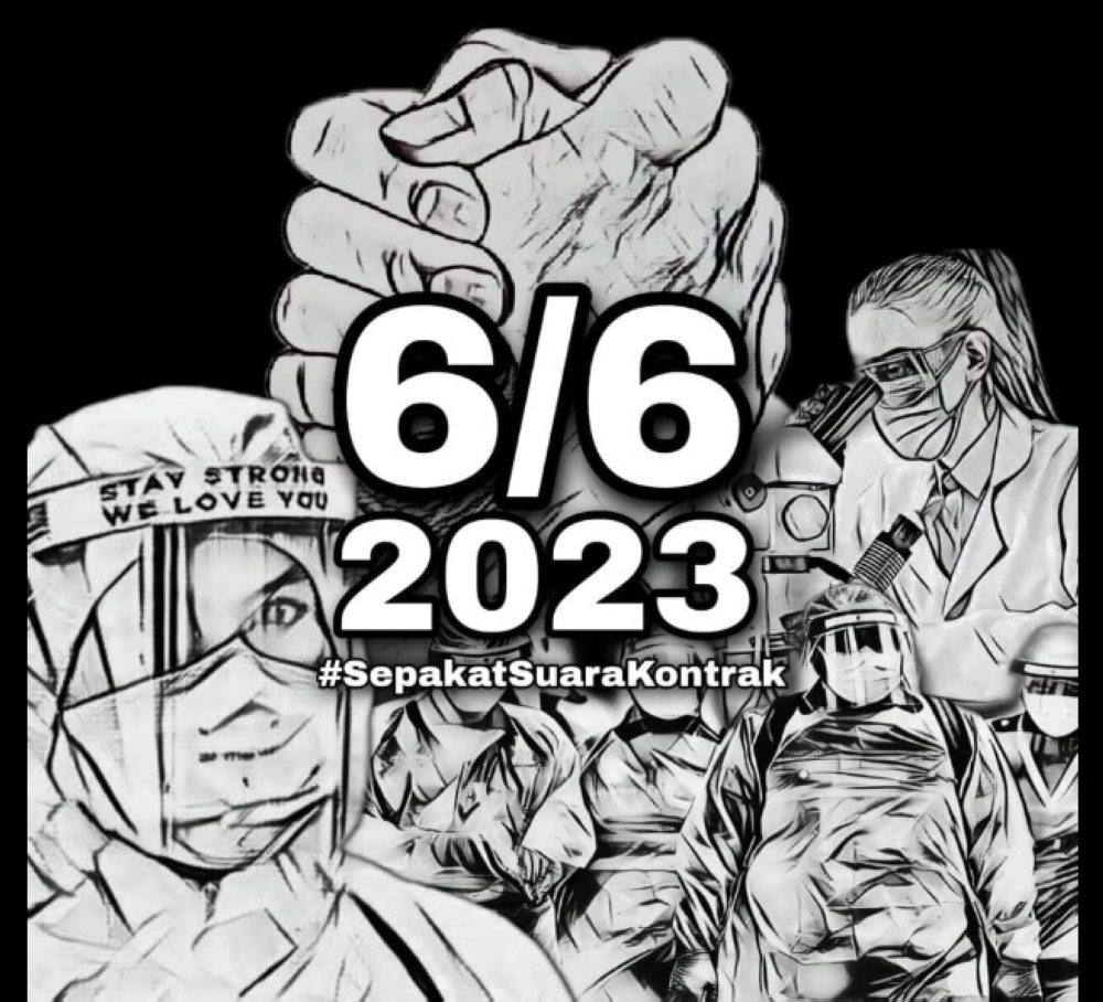 Their campaign, called #SepakatSuaraKontrak, listed June 6 as the date for ‘solidarity’, but did not provide further details. ― Picture via Facebook/JTMP U29 KONTRAK MALAYSIA