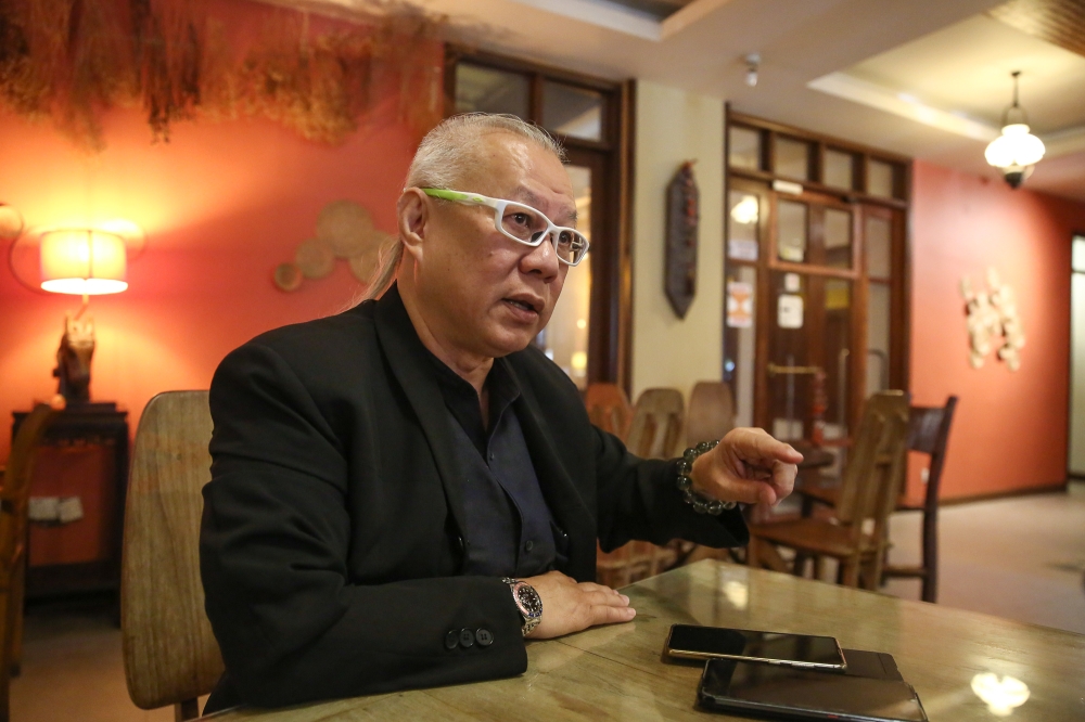One Belt One Road Economic Friendship Association (OBOR) secretary-general KP Chiew speaks to Malay Mail during an interview in Kuala Lumpur June 6, 2023. — Picture by Yusof Mat Isa