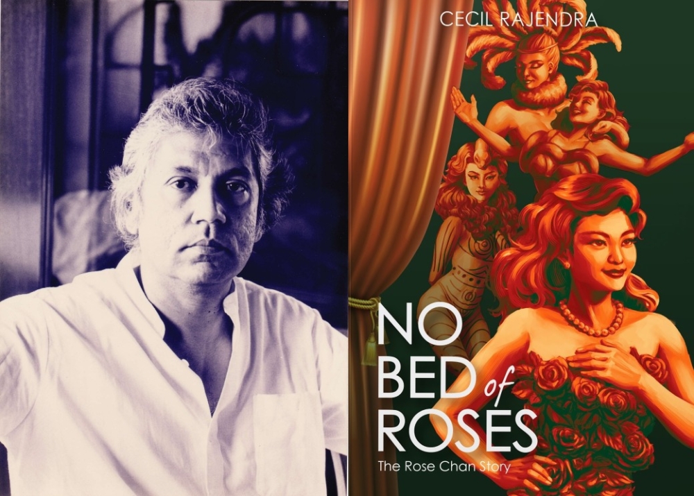 Cecil, author of over 25 books, in his 60s and the cover of the 10th anniversary edition of ‘No Bed of Roses: The Rose Chan Story’. — Picture courtesy of Clarity Publishing