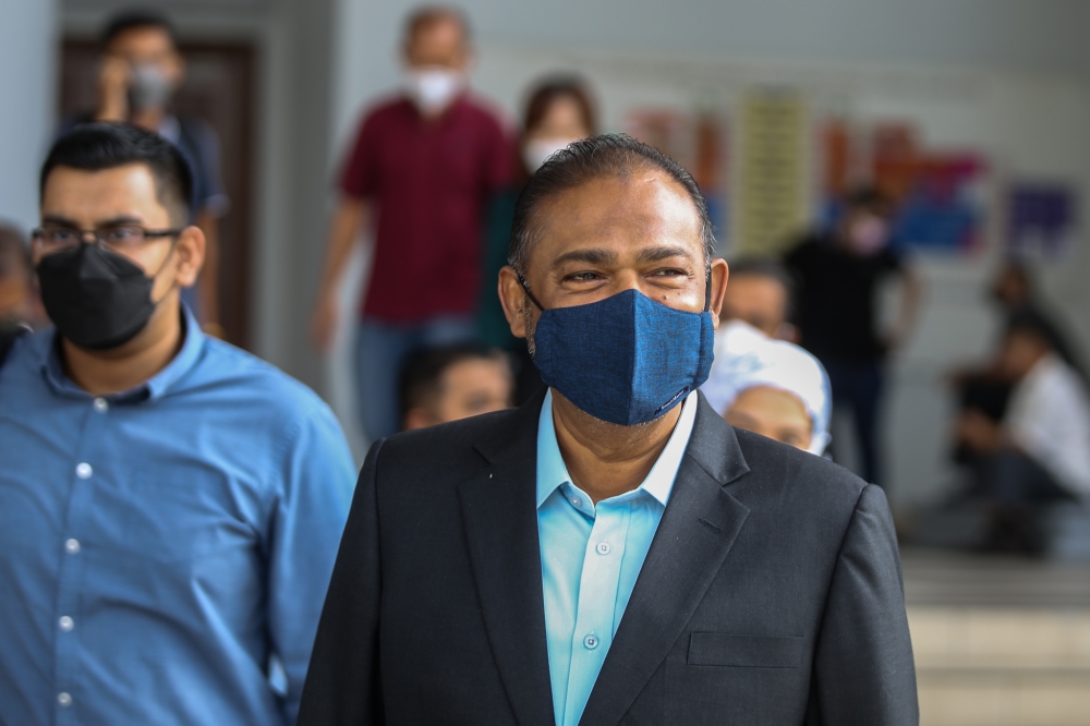 Abdul Azeez is appealing against the Penang High Court's decision on December 11, 2020, in dismissing his defamation suit against Guan Eng, who is also the former Penang chief minister, in connection with the construction of the Penang undersea tunnel project. — Picture by Ahmad Zamzahuri