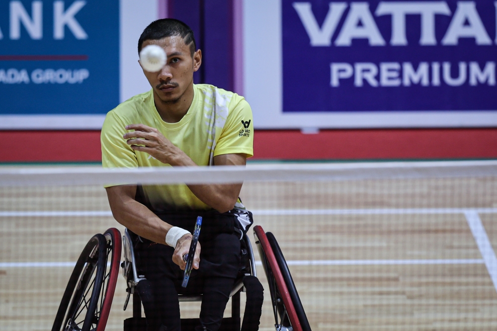 Muhammad Ikhwan Ramli (picture) and his doubles partner Noor Azwan Noorlan concluded Malaysia’s challenge in the 2023 Asean Para Games by delivering the country’s 50th gold medal. — Bernama pic