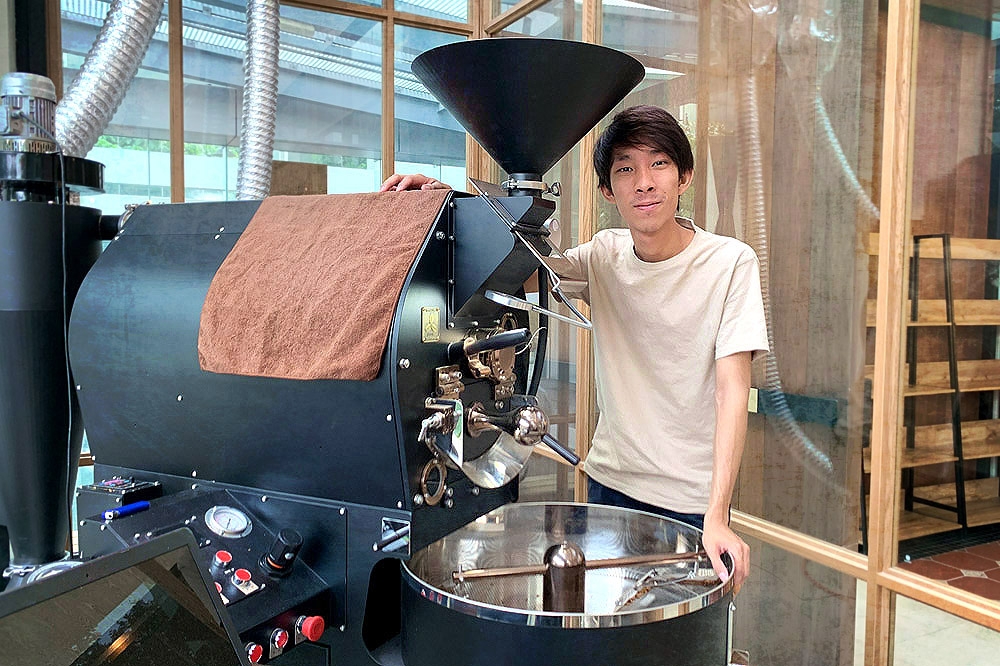 Henry Ng is both the head barista and chief roaster for The Red Beanbag. – Pictures by Kenny Mah