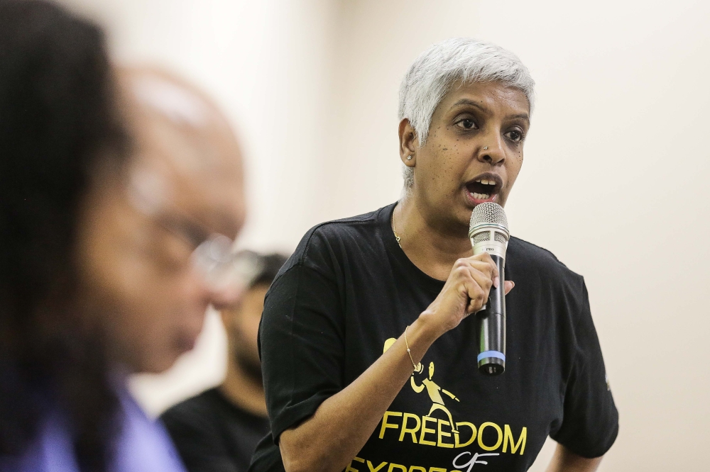 Centre for Independent Journalism executive director Wathshlah Naidu said essential legislation, including laws protecting individual freedoms, faced delays too. — Picture by Sayuti Zainudin 