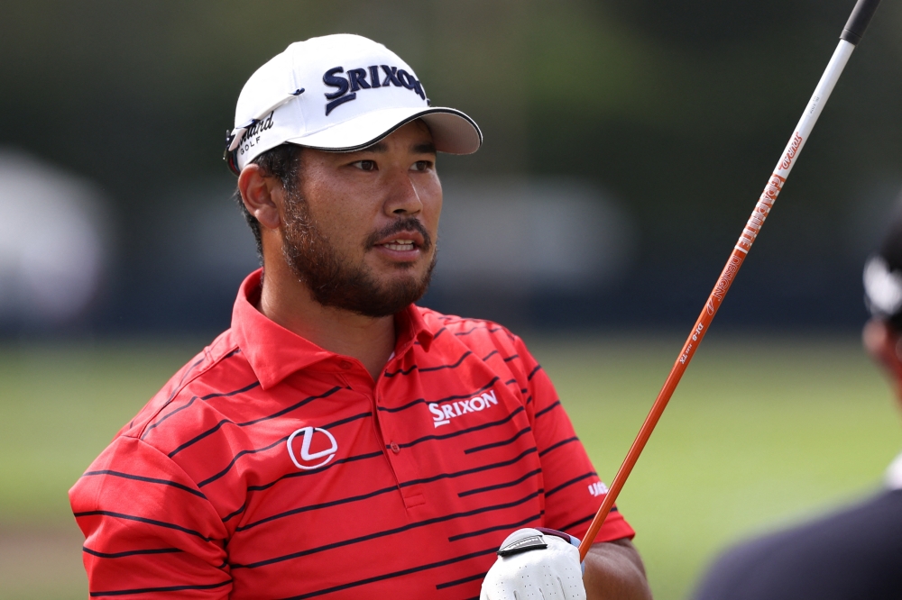 Hideki Matsuyama looks on at the practice range during a practice round of the US Open golf tournament at the Los Angeles Country Club July 12, 2023. —  Picture by Kiyoshi Mio-USA TODAY Sports via Reuters