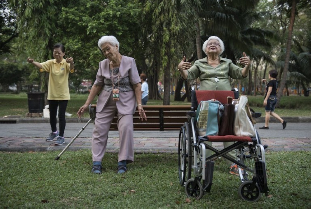 Healthcare costs are also higher for senior citizens due to the importance of maintaining good health among the elderly, the guide said. ― AFP pic