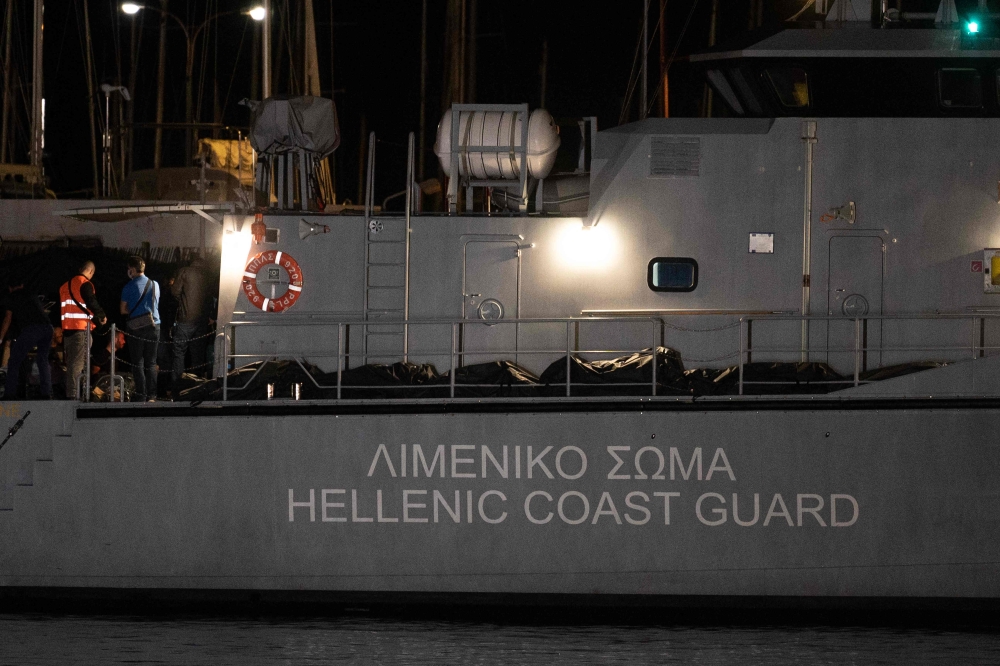 Greek news agency ANA reported that the Egyptians were arrested in the Peloponnese port of Kalamata on suspicion of illegal trafficking of human beings. — AFP pic