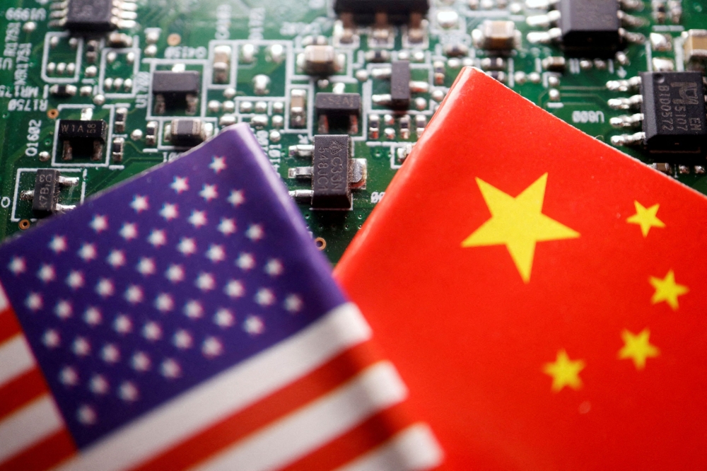 Citing national security concerns, the United States in 2022 blocked exports to China of the most advanced semiconductors and the equipment needed to make them. — Reuters pic