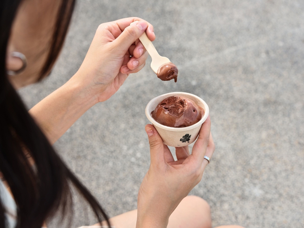 Solar Foods ice cream is made exclusively with chocolate and an air- and water-based protein powder. — Picture courtesy of Solardfoods via ETX Studio 