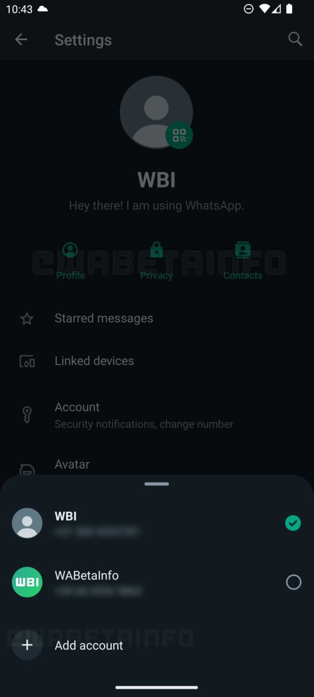 Seperti yang dinyatakan oleh WhatsApp Beta Info, mereka melihat ciri Berbilang Akaun pada WhatsApp Business beta untuk kemas kini Android 2.23.13.5. — Gambar melalui SoyaCincau