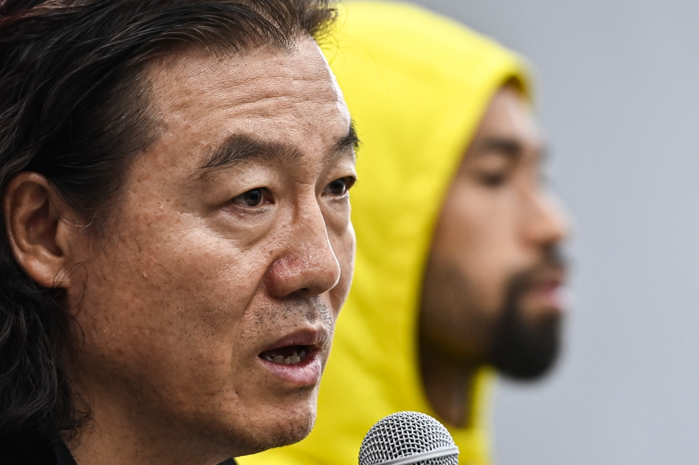 Pan Gon, who considers tomorrow’s match as an experiment, said the changes in the Harimau Malaya’s starting line up among other things are to see the level of performance of the players who did not play in the last match. — Bernama pic