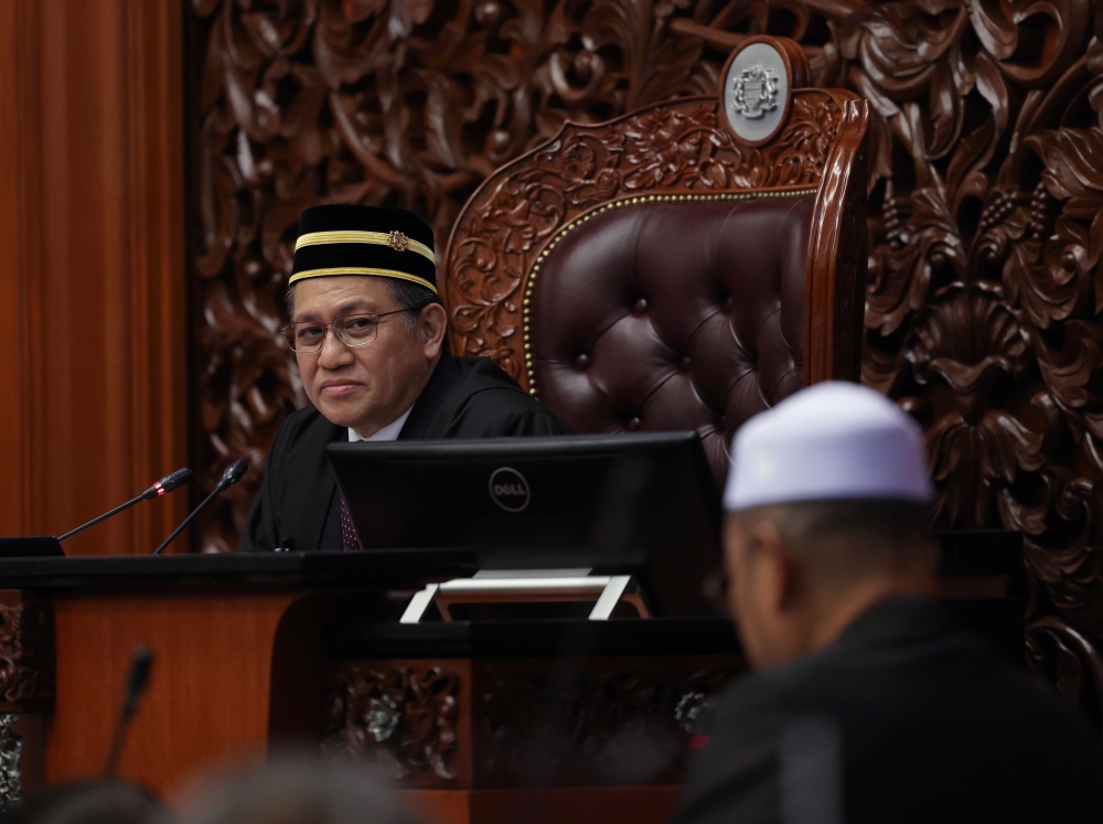 Dewan Negara Deputy President Datuk Nur Jazlan Mohamed in Parliament, June 20, 2023. — Bernama pic 