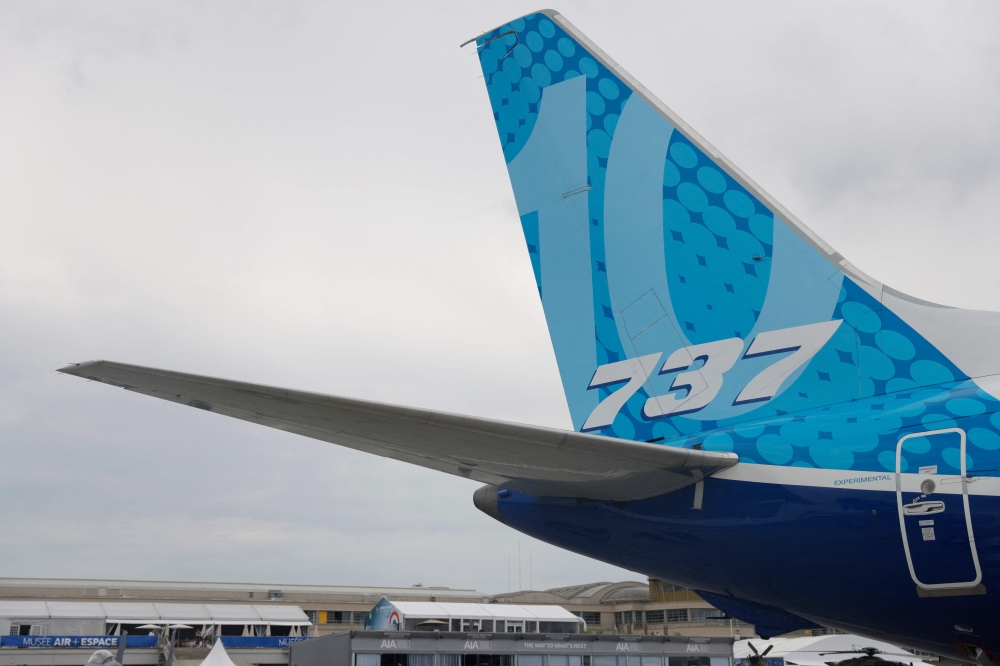 A Boeing 737 Max is displayed during the International Paris Air Show at the Paris-Le Bourget Airport June 20, 2023. — AFP pic