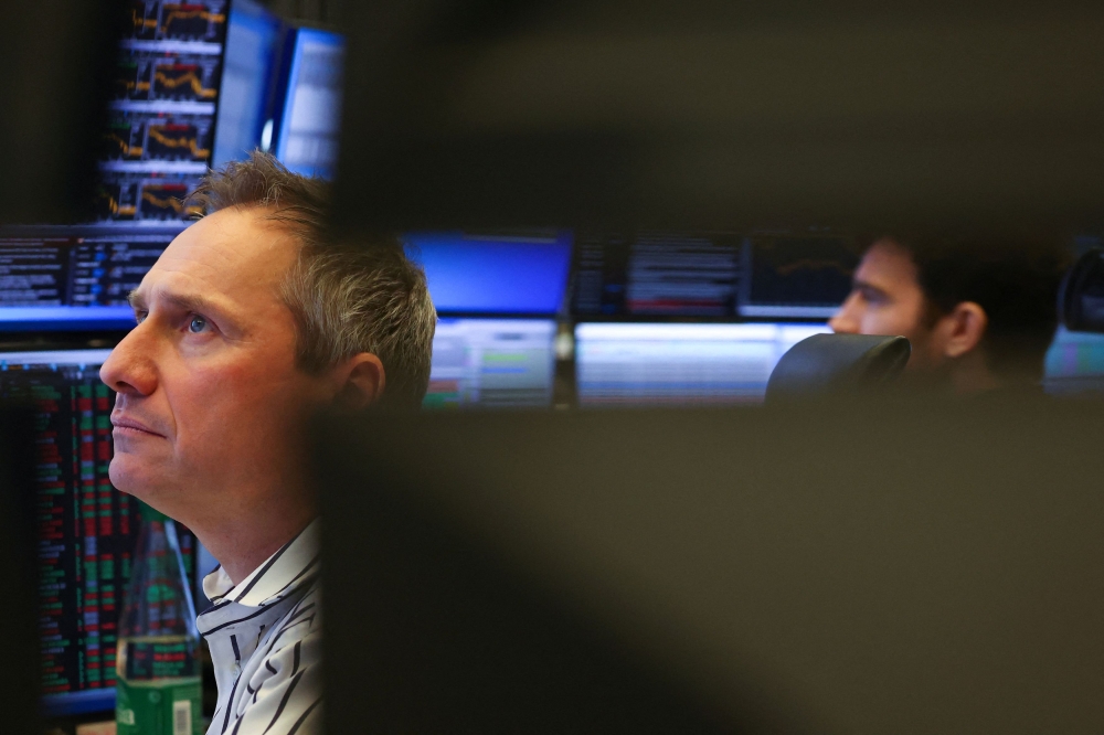 All three major US indices also pulled back, with the S&P 500 losing 0.5 per cent. — Reuters pic