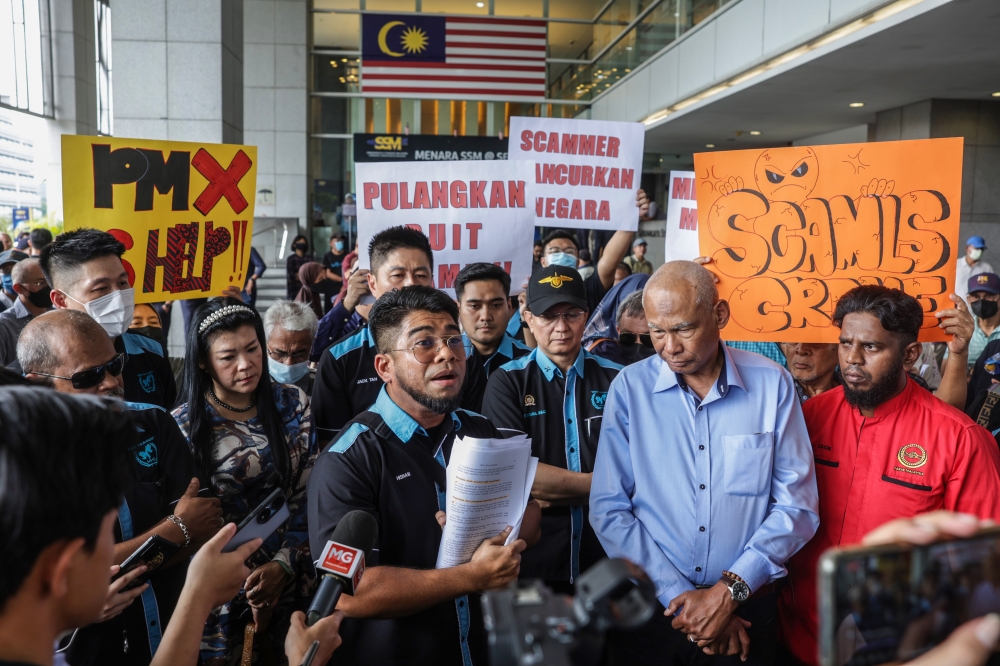 Malaysian International Humanitarian Organisation secretary-general Datuk Hishamuddin Hashim at a press conference at Menara SSM @ Sentral in Kuala Lumpur, June 21, 2023. — Bernama pic 