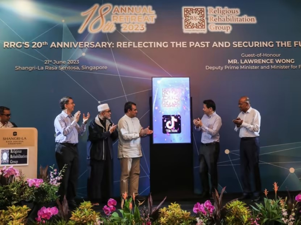 The launch of the Religious Rehabilitation Group's TikTok account. — TODAY pic