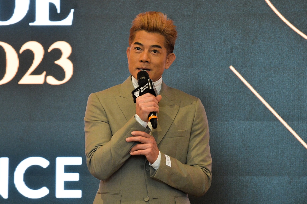 Kwok talking to the Malaysian media at the press conference at Parkroyal Collection Hotel. — Picture by Miera Zulyana