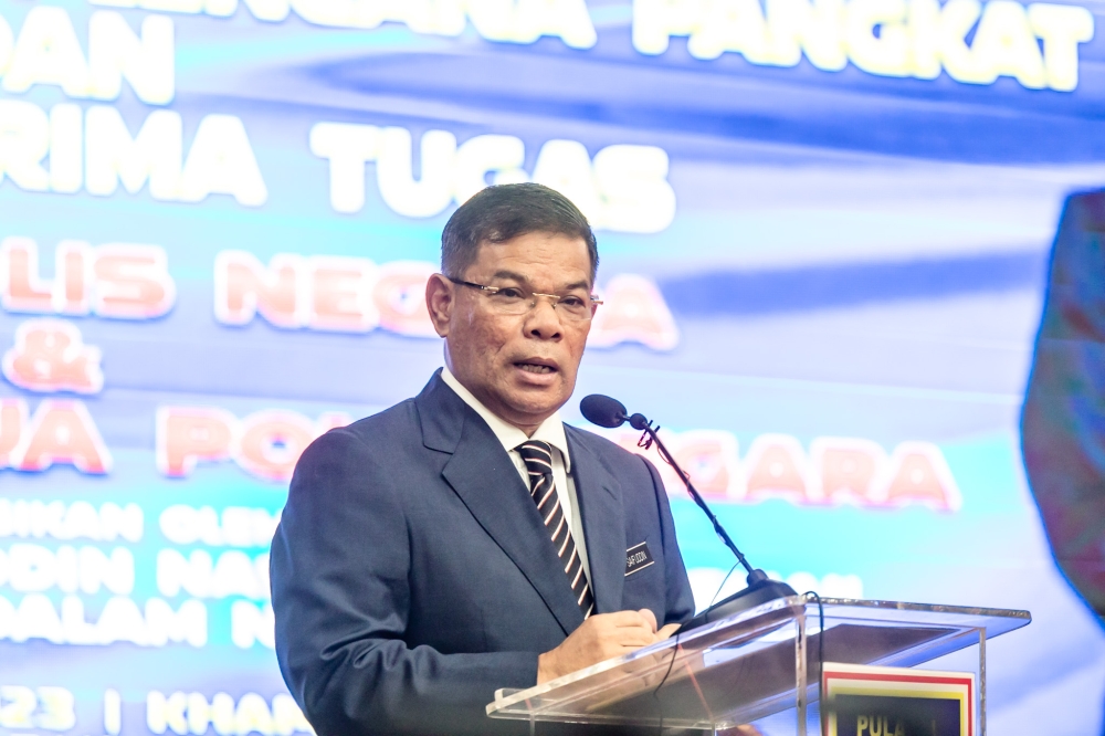 Home Minister Datuk Seri Saifuddin Nasution Ismail said the Bukit Aman Department of Integrity and Standards Compliance (JIPS) has opened six disciplinary investigation papers against her. — Picture by Firdaus Latif