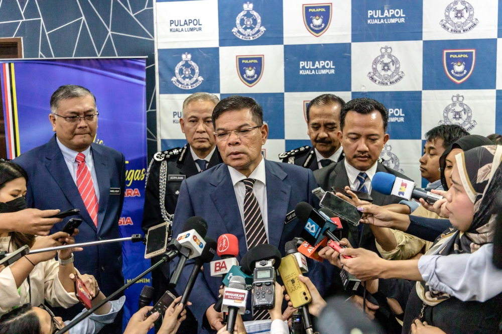 Home Minister Datuk Seri Saifuddin Nasution Ismail said four people wanted in connection with the two countries’ probe into the camps discovered in 2015 were extradited from Thailand this week, and were expected to be charged on Friday at a sessions court in Perlis. — Picture by Firdaus Latif