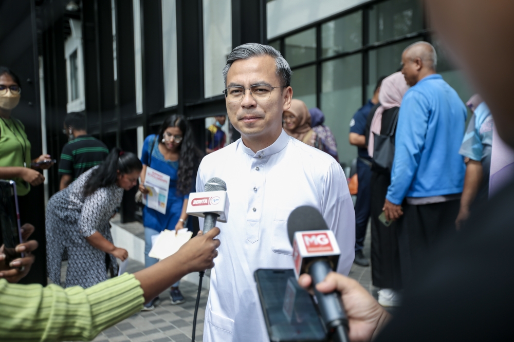 Lembah Pantai MP and Communications and Digital Minister Fahmi Fadzil attends the SPM 2022 Excellent Achievers Ceremony at Lembah Pantai Service Centre, June 23, 2023. — Picture by Ahmad Zamzahuri