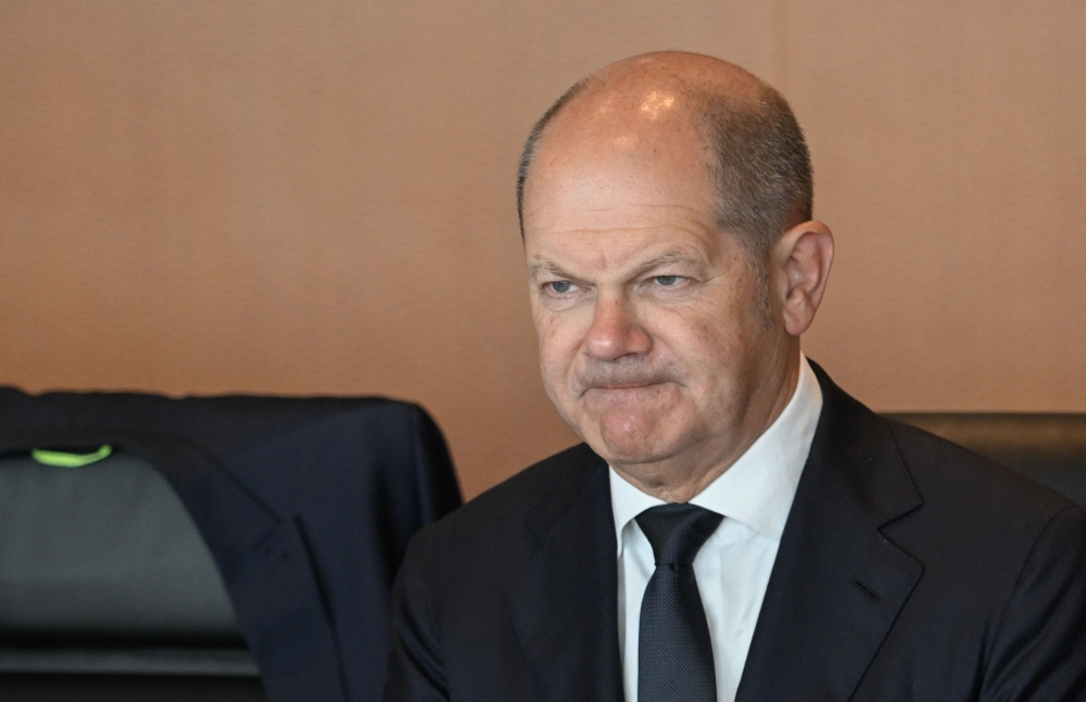 On his many visits to semiconductor factories and electric car plants, Germany’s Chancellor Olaf Scholz bangs the drum for an economy at the forefront of an industrial transformation. — AFP pic