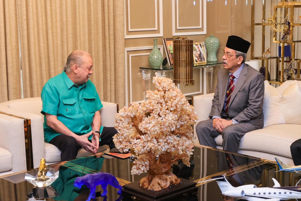 In the meeting which lasted about two hours, the Sultan of Johor was briefed on the 262nd Meeting of the Conference of Rulers, scheduled to take place at the Istana Negara in Kuala Lumpur next month. — Picture from Facebook/Sultan Ibrahim Sultan Iskandar 
