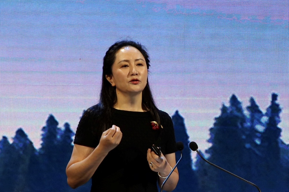 Meng Wanzhou, Huawei's rotating chairperson and chief financial officer, speaks at the Mobile World Congress in Shanghai, China June 28, 2023. — Reuters pic