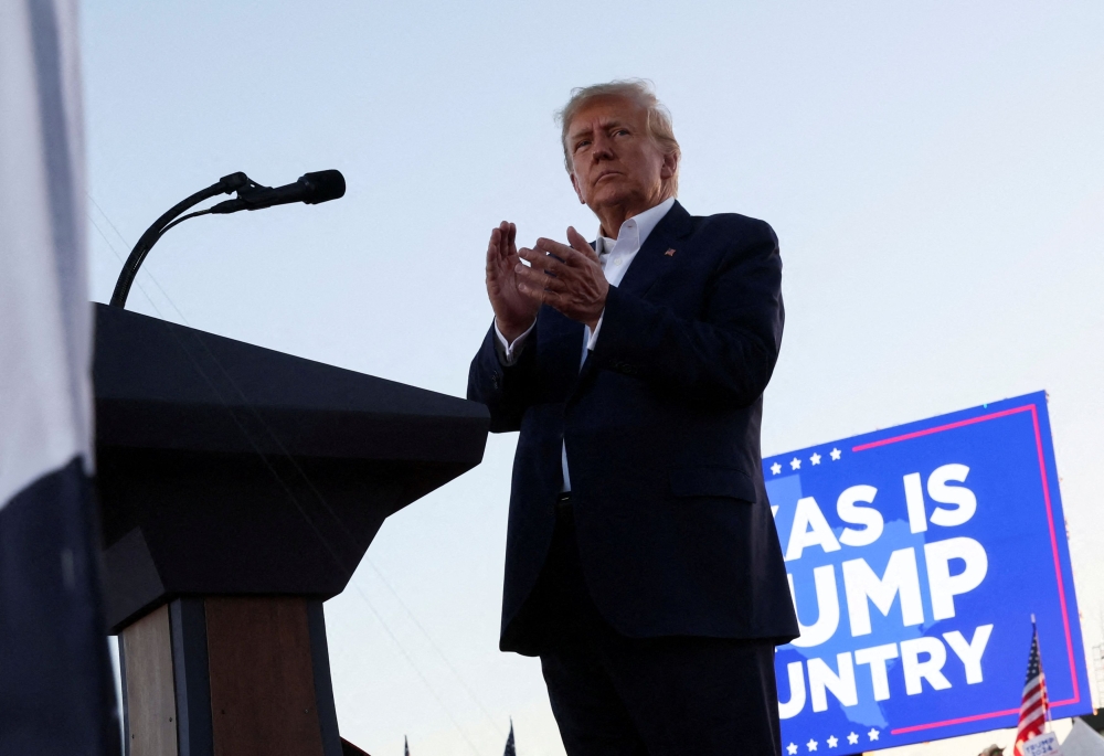 Former US President Donald Trump attends his first campaign rally after announcing his candidacy for president in the 2024 election at an event in Waco, Texas March 25, 2023. — Reuters pic