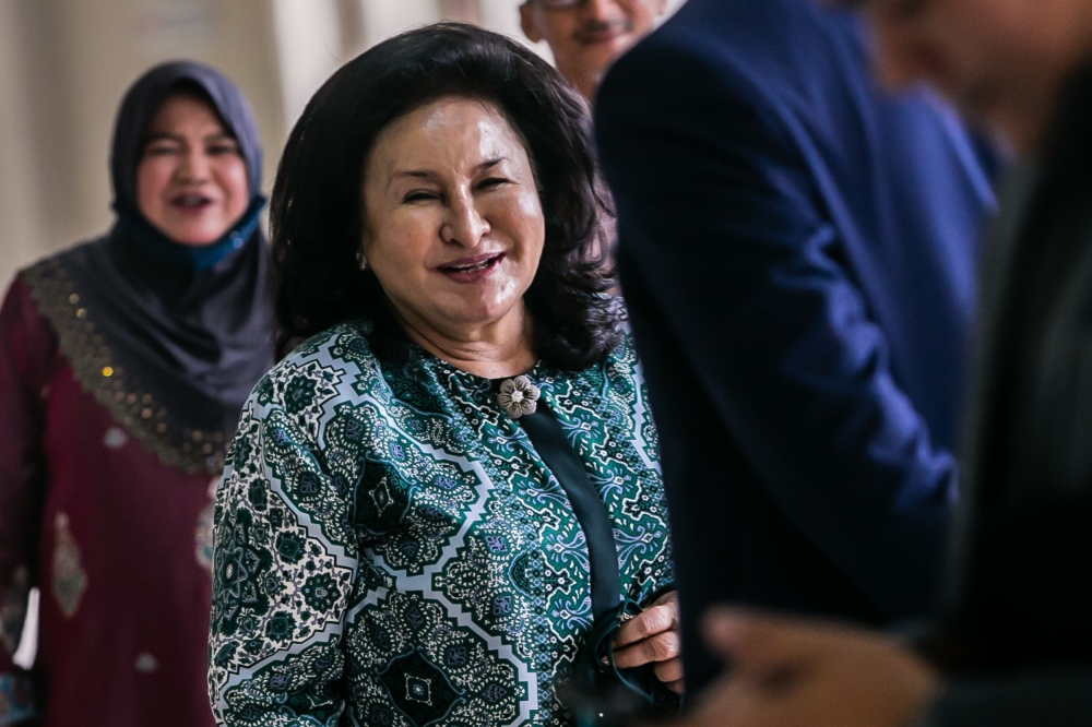 The wife of former prime minister Datuk Seri Najib Razak, who filed the appeal today through the legal firm of Messrs Akberdin & Co, submitted several legal questions for the court to consider. — Picture by Hari Anggara