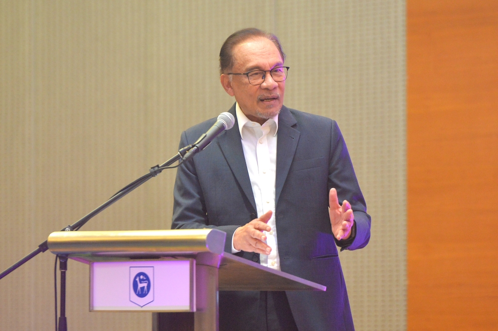 Prime Minister Datuk Seri Anwar Ibrahim Anwar said the government’s emphasis on the energy transition aligns with global efforts to combat climate change and underscores Malaysia’s commitment to a sustainable and prosperous future. — Picture by Shafwan Zaidon