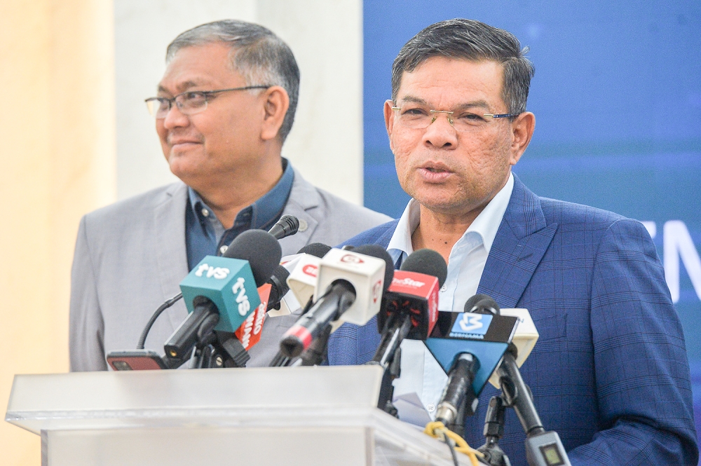 Pakatan Harapan (PH) secretary-general Datuk Seri Saifuddin Nasution Ismail today said that there were only two or three seats left to allocate out of the 246 seats which will be contested in the coming state elections. — Picture by Miera Zulyana