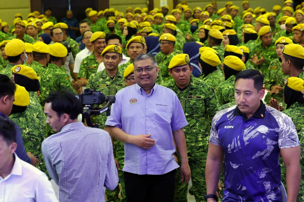 Deputy Home Minister Datuk Seri Shamsul Anuar Nasarah said Rela personnel play an important role together with security forces such as police to look after the country’s security. — Bernama pic