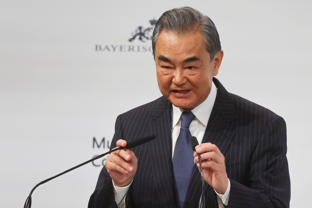 China's Wang Yi told Indian External Affairs Minister Subrahmanyam Jaishankar that mutual support between the two nations is needed instead of suspicion, according to a readout from the Chinese foreign ministry. — Reuters pic