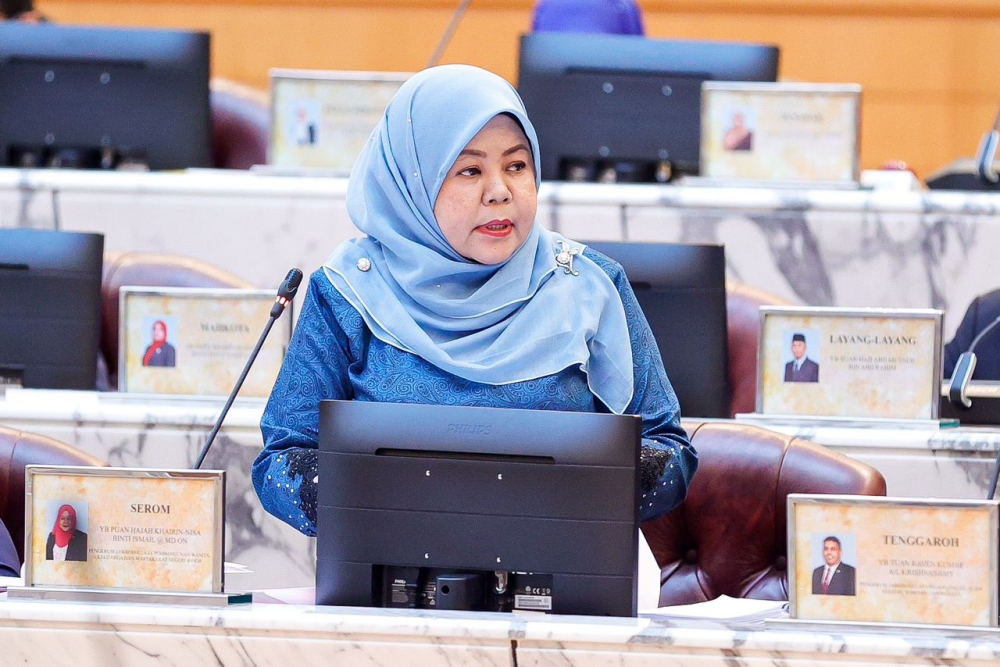 Johor Women, Family and Community Development Committee chairman Khairin-Nisa Ismail @ Md On said the government will ensure that the welfare of a teenage girl with Down syndrome known as Bella and all children in the state is taken care of in the best way possible. — Picture courtesy of Johor Mentri Besar’s Office media and communication unit