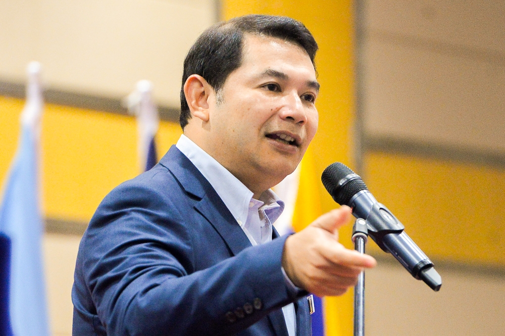 Economic Affairs Minister Rafizi Ramli said the Kelantan state government does not need RM8 billion to solve the water issues in the state. — Picture by Miera Zulyana