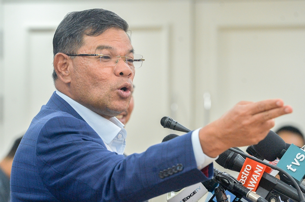Home Minister Datuk Seri Saifuddin Nasution Ismail said the government does not have the power to ban accounts on TikTok. — Picture by Miera Zulyana