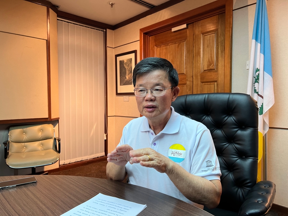 Penang PH chairman Chow Kon Yeow is confident of retaining the state in the upcoming state elections. — Picture by Opalyn Mok