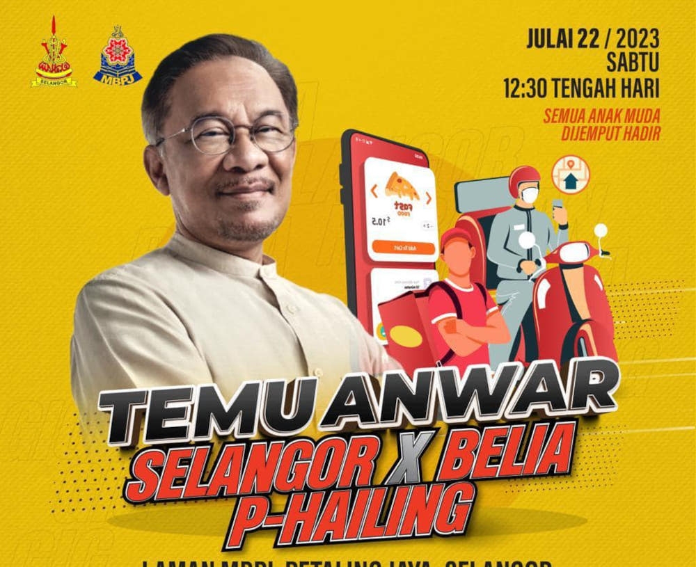Prime Minister Datuk Seri Anwar Ibrahim said the meeting would focus on issues facing youths and p-hailing riders. — Picture from Facebook/Anwar Ibrahim 