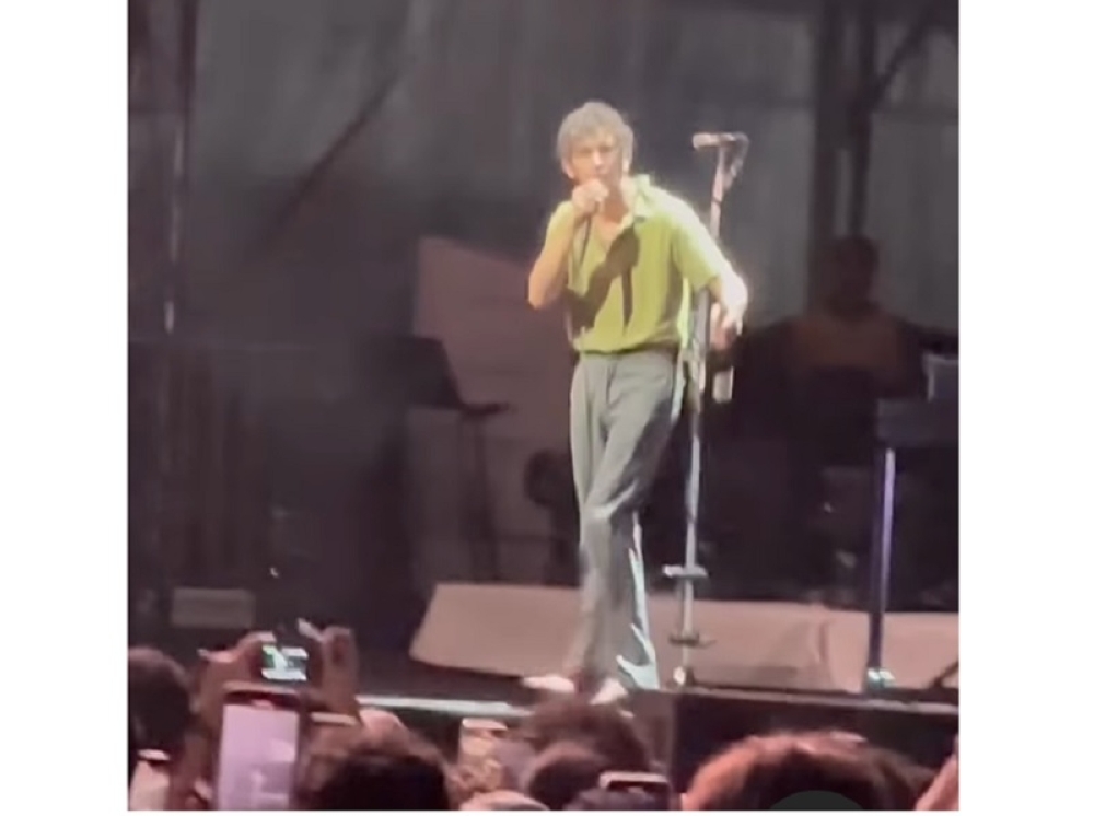 Music Malaysia fully supports the government’s stern action in issuing a ban against British band The 1975 for their highly distasteful behaviour at the Good Vibes Festival 2023 last night. — Screen capture of video via social media