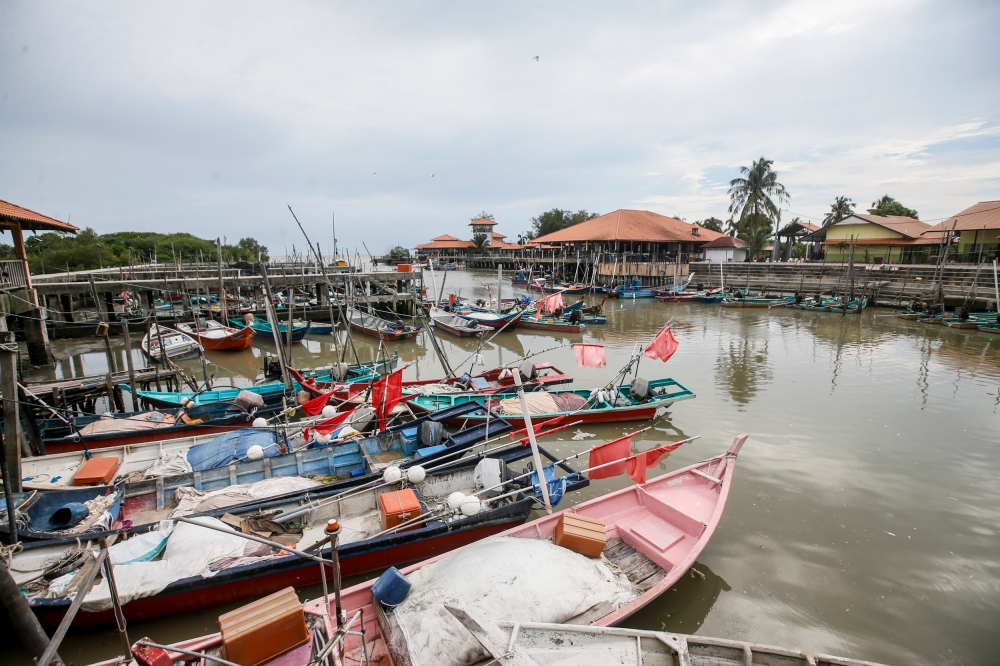 A general view of the Sungai Haji Dorani fisherman’s jetty in Sungai Besar, Selangor, July 12, 2023. — Picture by Hari Anggara