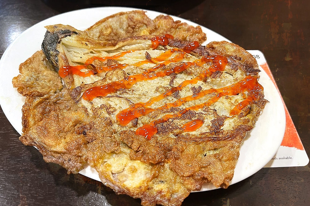 Also known as eggplant omelette, 'tortang talong' is a quintessentially Filipino dish.