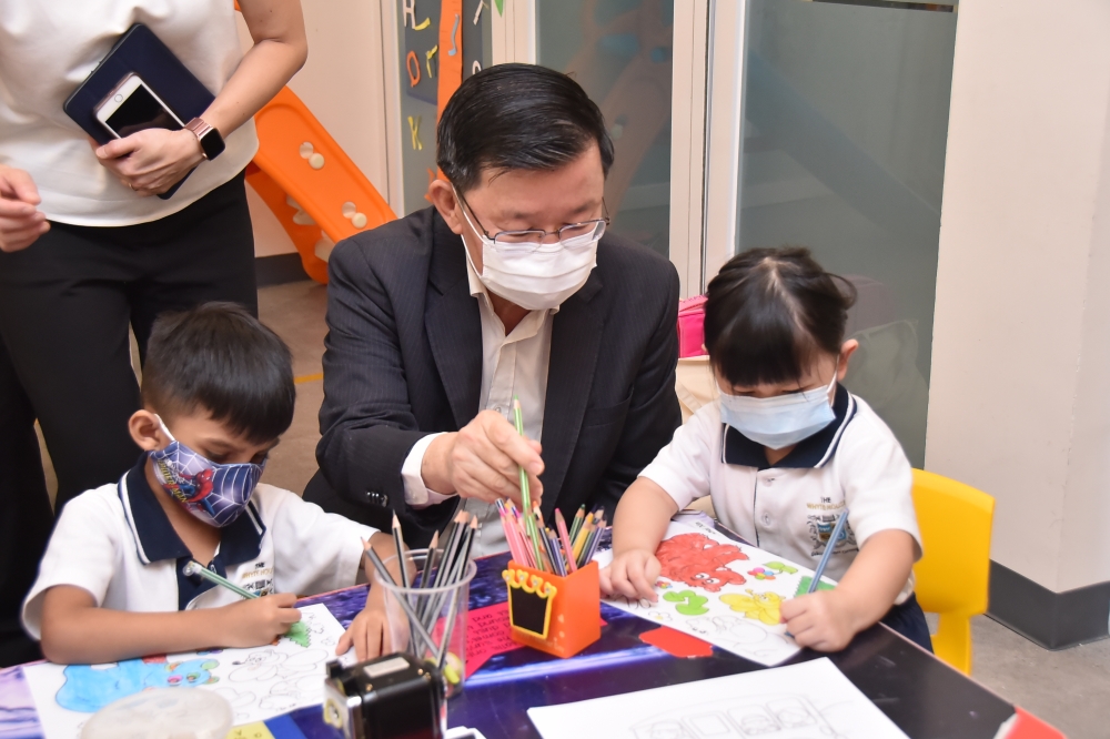 Caretaker Penang Chief Minister Chow Kon Yeow at Tech Dome Penang. — Picture courtesy of the Penang Chief Minister’s Office